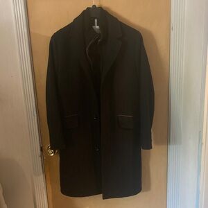 Cole Haan Men's Black Trench Coat